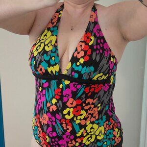 Size L Tropical Escape One-Piece Swimsuit